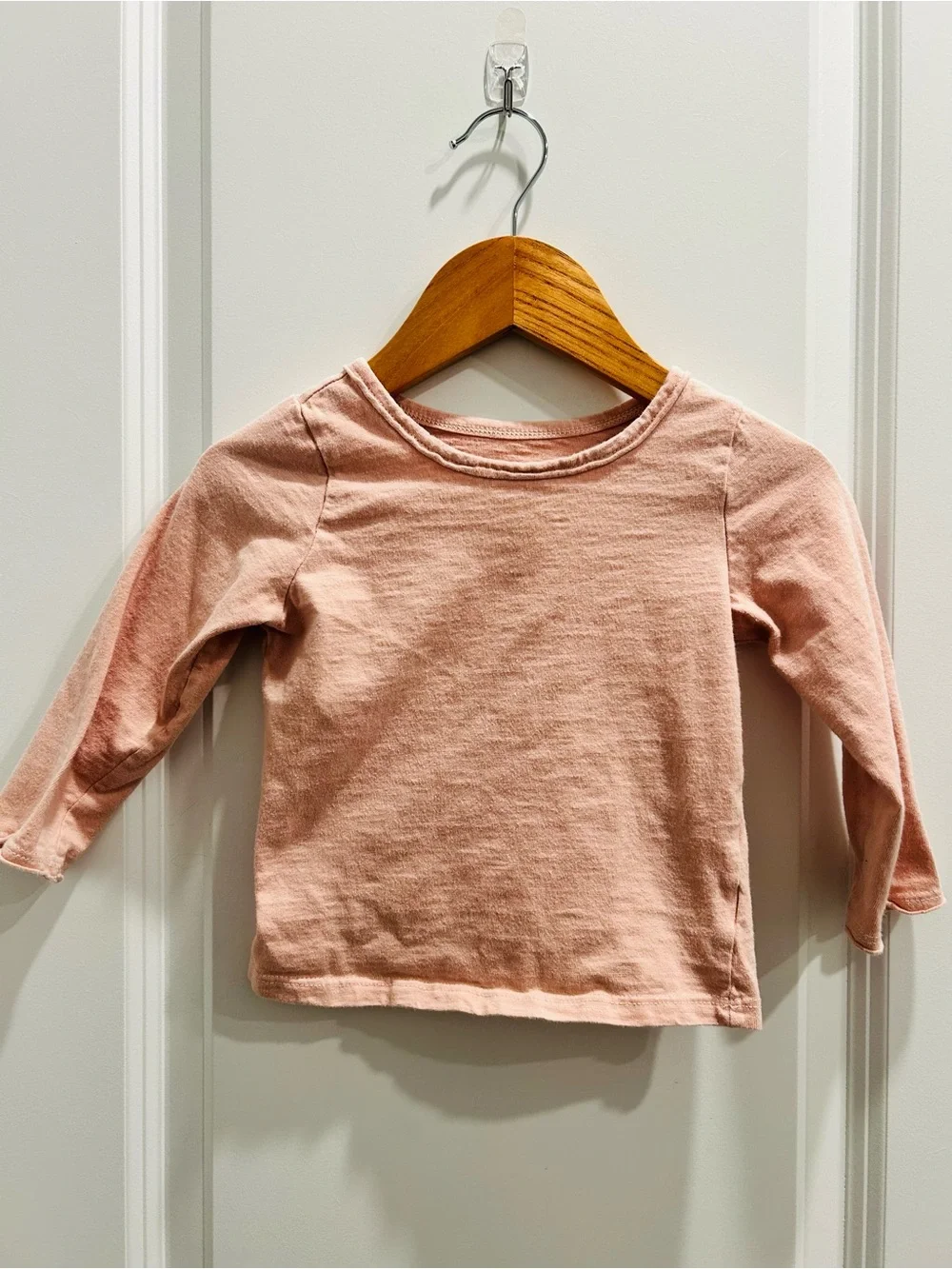 Pink Top with Black Pinstripe Ruffle Pinafore